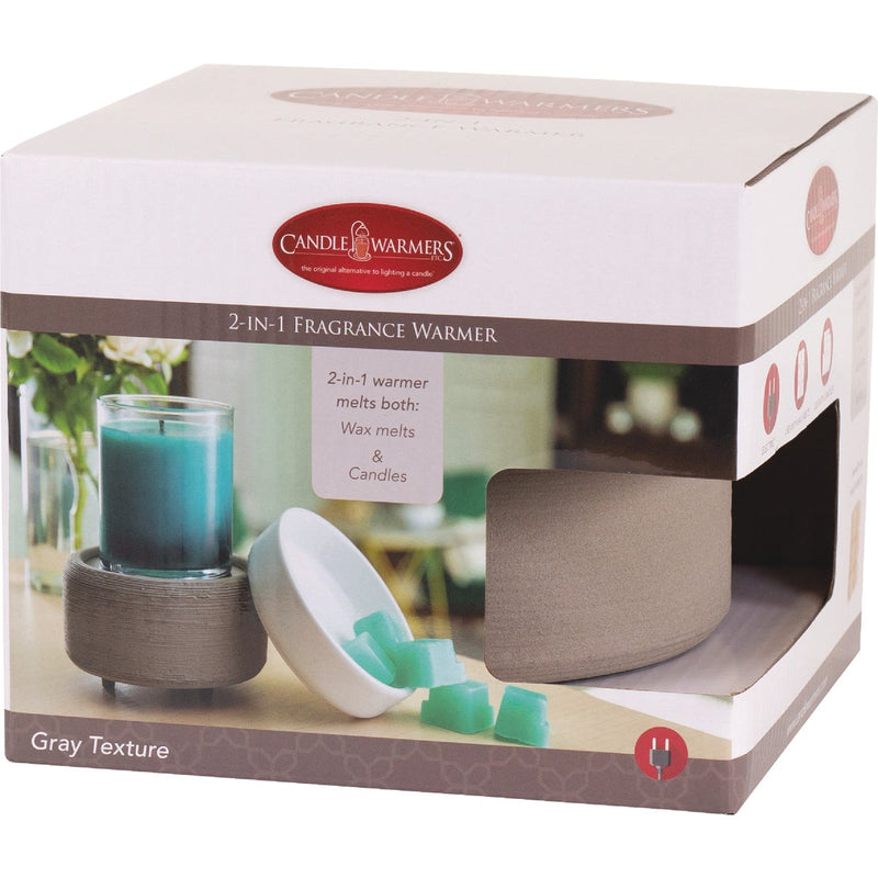 Candle Warmers 2-in-1 Classic Warmer - Gray Texture