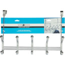 iDesign York Lyra Over-The-Door Chrome 5-Hook Rail