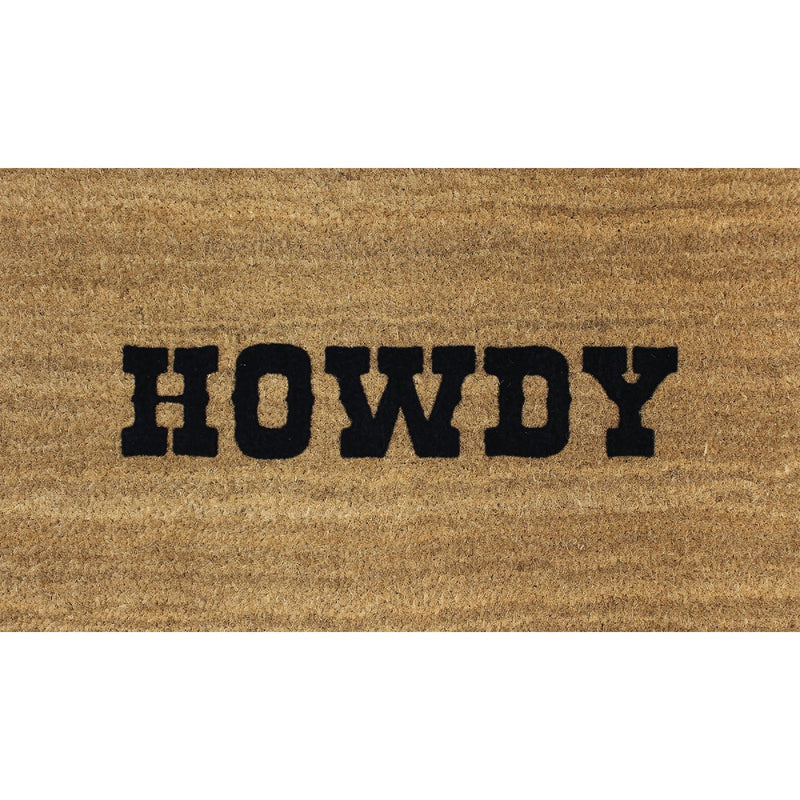 Americo Home Tan 20 In. x 30 In. Howdy Coir/Vinyl Door Mat