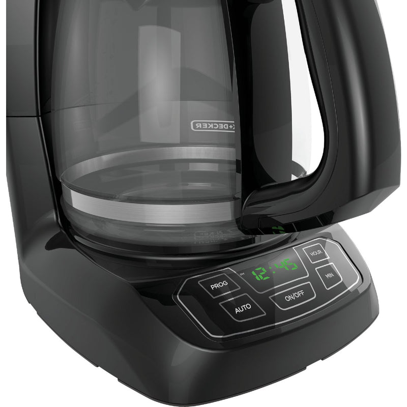 Black & Decker 12 Cup Programmable Black Coffee Maker