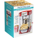 Nostalgia Retro Series Red Styling 2.5 Oz. 10-Cup Tabletop Kettle Popcorn Maker