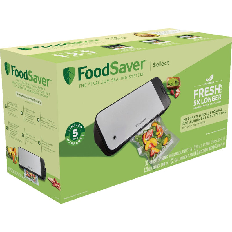 FoodSaver Stainless Steel Vacuum Food Sealer Kit