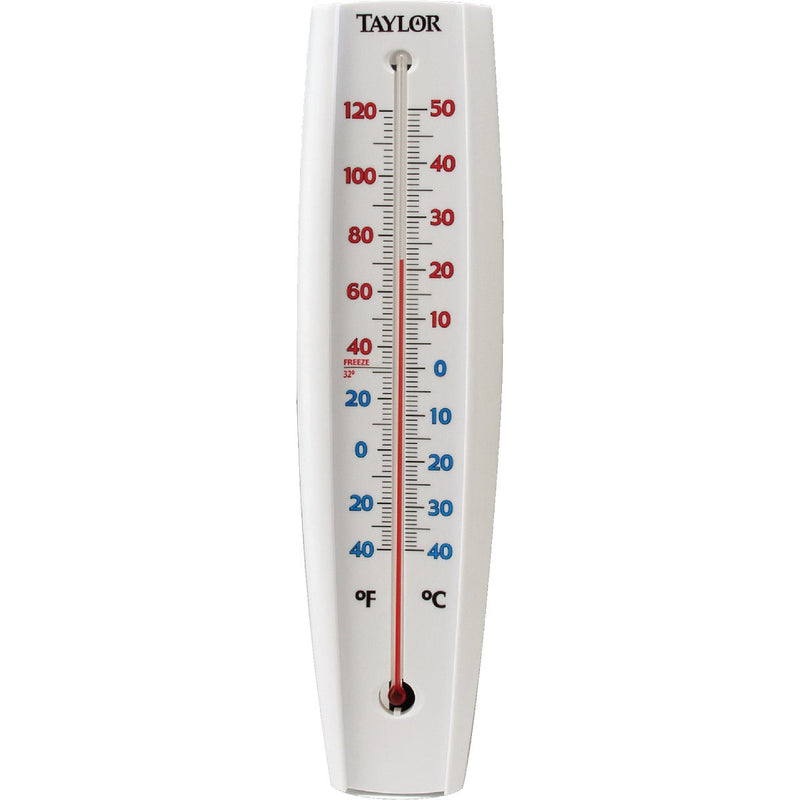 Taylor 3-1/4" W x 14-1/2" H Rustproof Tube Indoor & Outdoor Thermometer