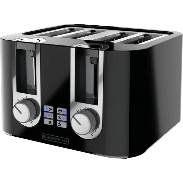 Black & Decker 4-Slice Black Toaster