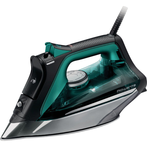 Rowenta Pro Master X-CEL 1775W Black & Teal Clothes & Garment Steam Iron