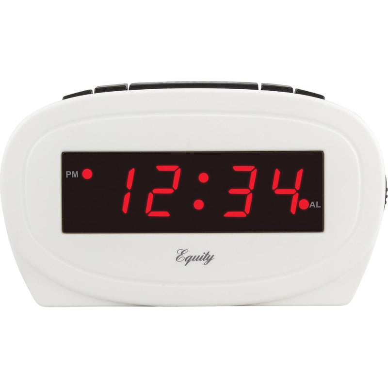 La Crosse Technology Equity White Electric Alarm Clock