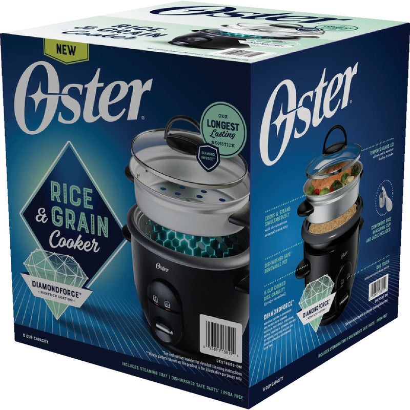 Oster DiamondForce 6-Cup Nonstick Electric Rice Cooker