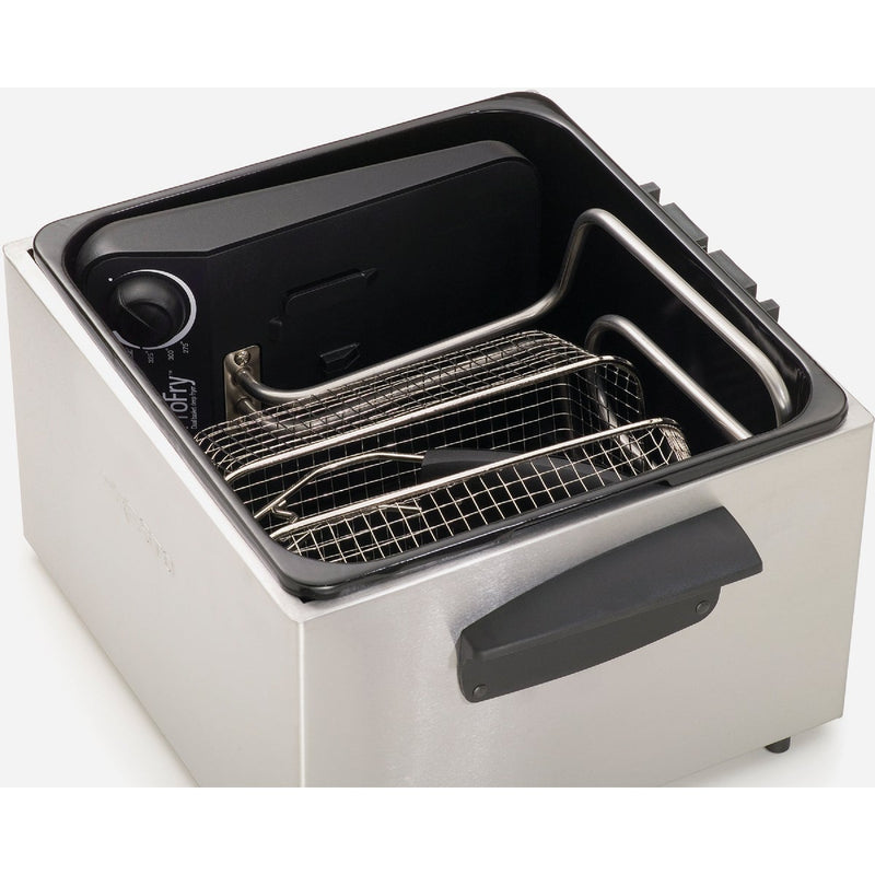 Presto ProFry 3 Qt. Silver Aluminum Dual Basket Deep Fryer