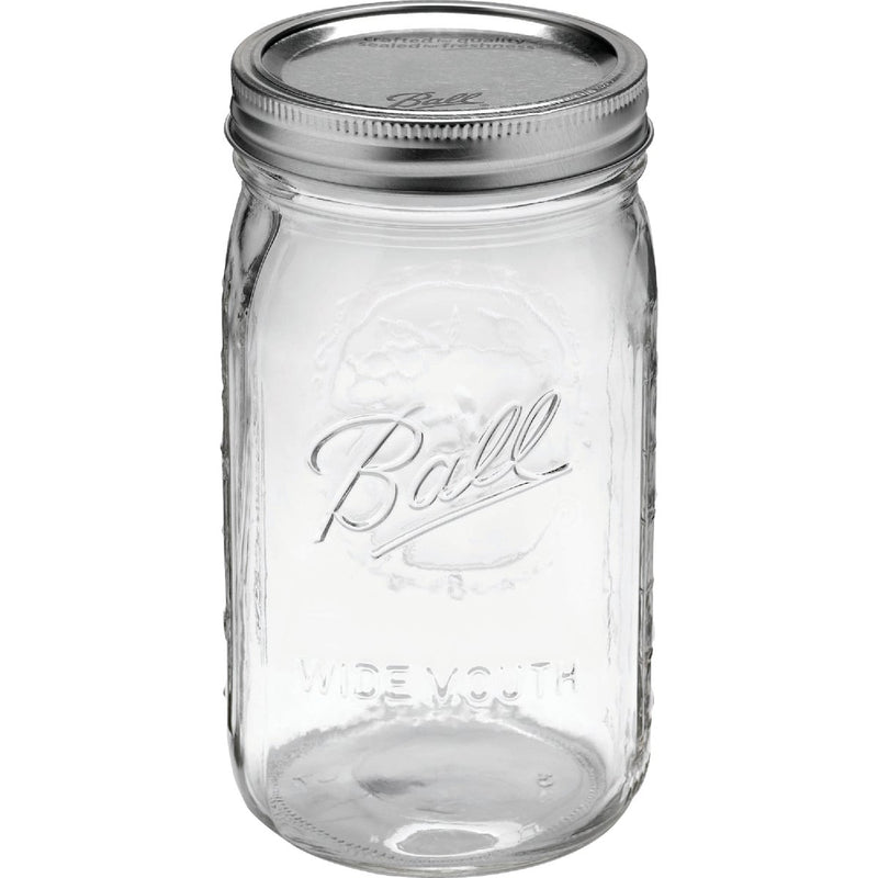 Ball 1 Quart Wide Mouth Mason Canning Jar (12-Count)