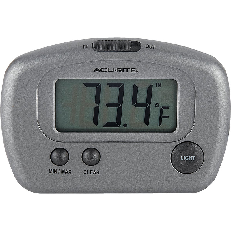 Acurite 2-3/4" W x 3-1/8" H Plastic Digital Indoor & Outdoor Thermometer