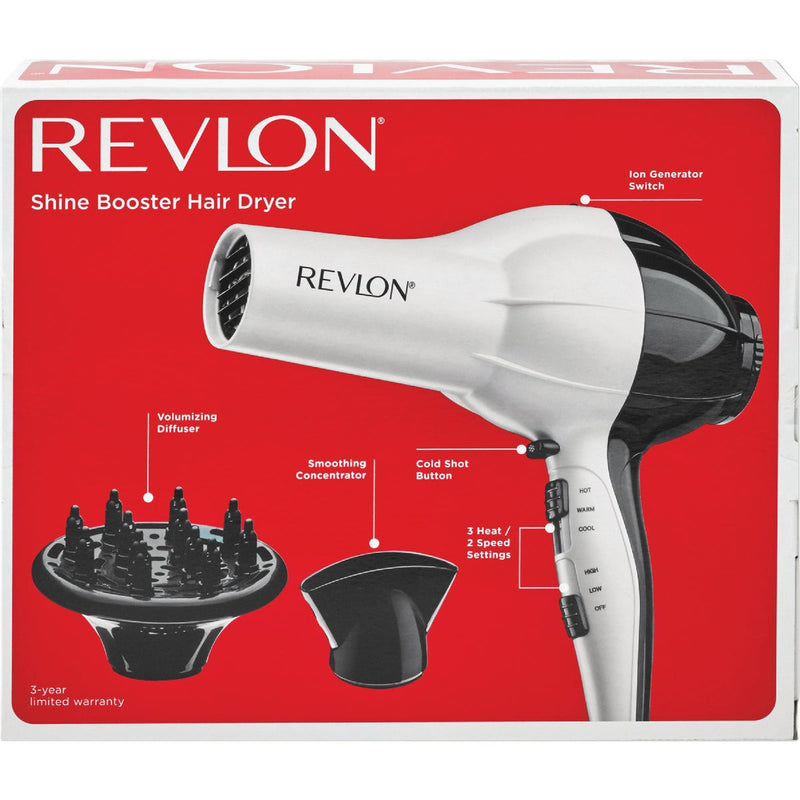 Revlon 1875W White/Black Shine Booster Hair Dryer