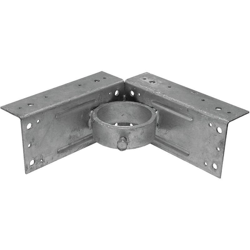 Midwest Air Tech Corner 2-3/8 in. Steel Fence Post Adapter Clamp