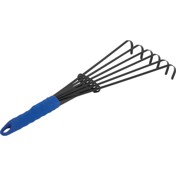 Best Garden 7 In. Steel Fan Hand Whisk Garden Rake (6-Tine)