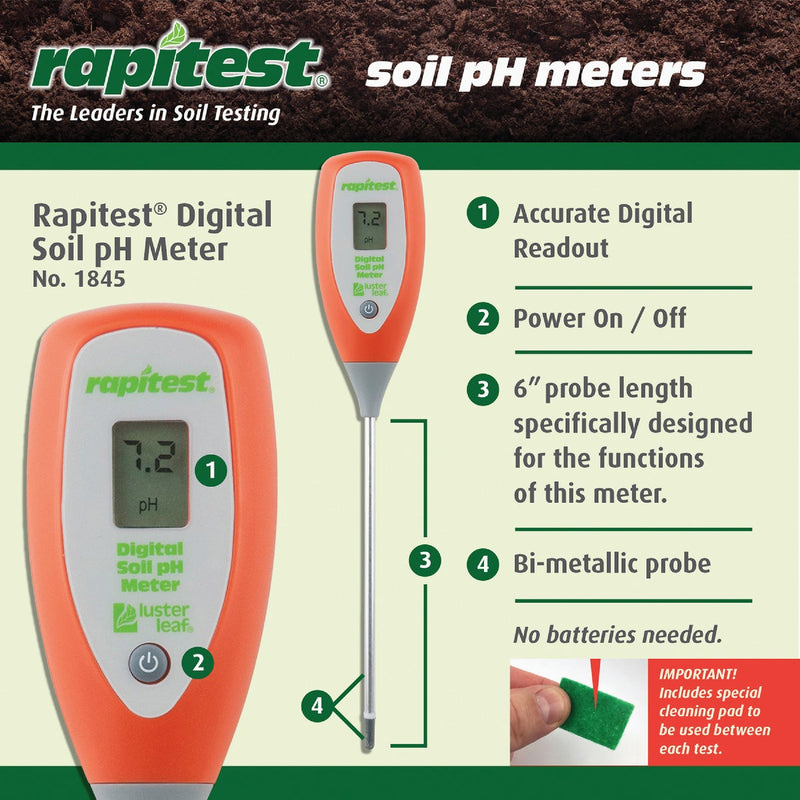 Rapitest Plastic Digital Soil Tester