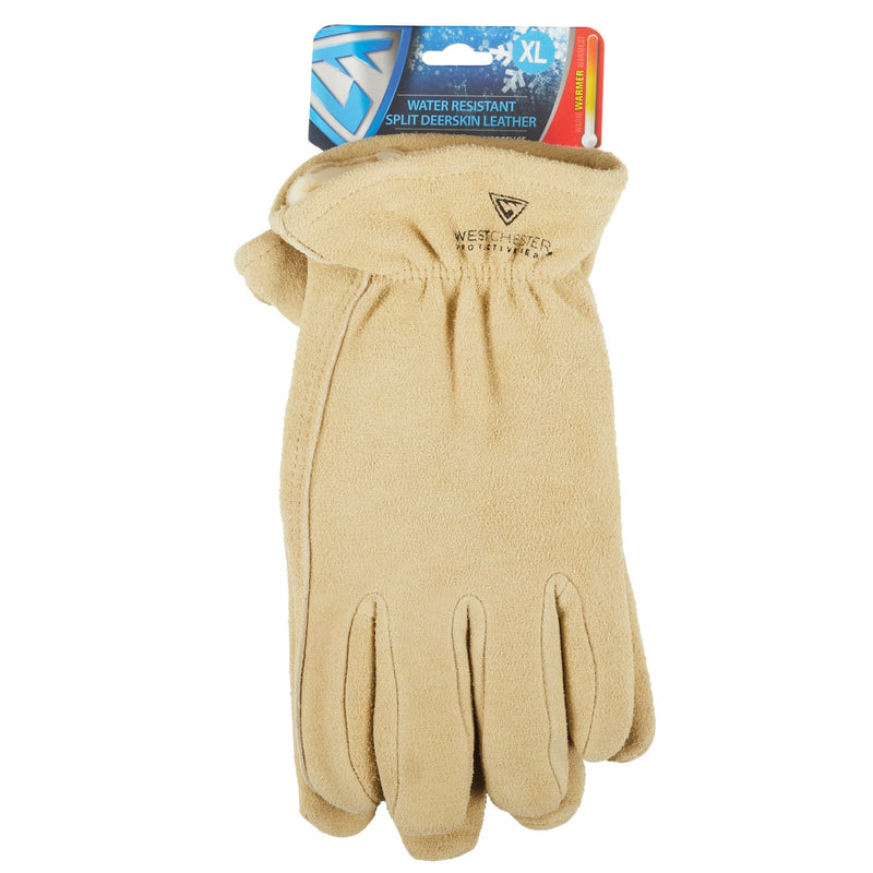 West Chester Protective Gear Men's Medium Deerskin Leather Winter Work Glove