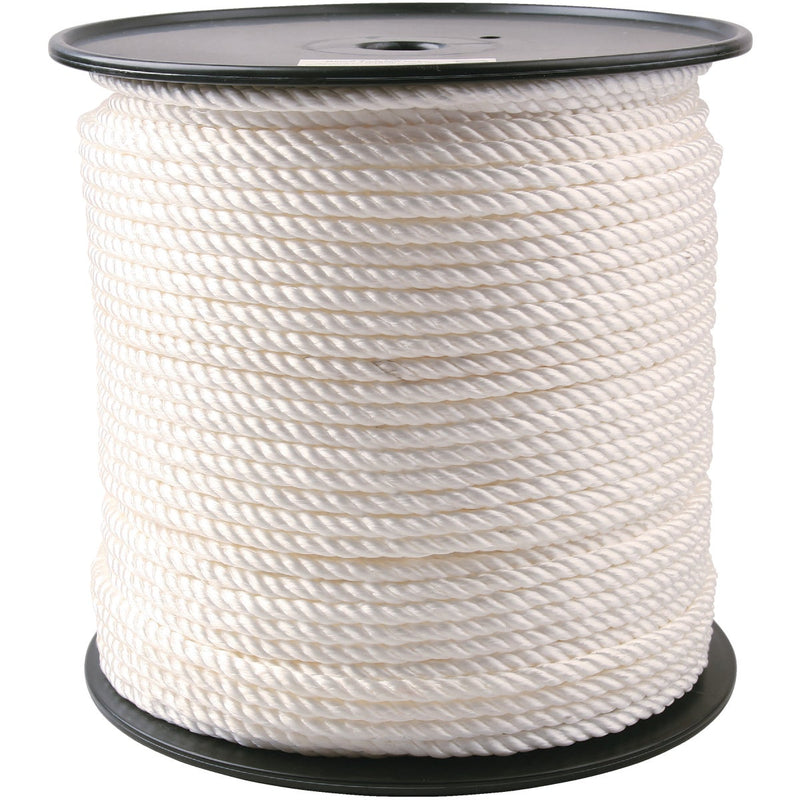 Do it Best 3/8 In. x 450 Ft. White Twisted Nylon Rope