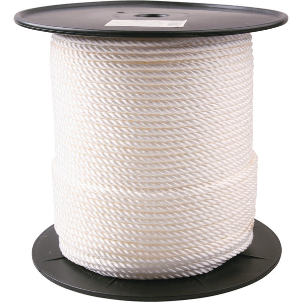 Do it Best 1/4 In. x 600 Ft. White Twisted Nylon Rope