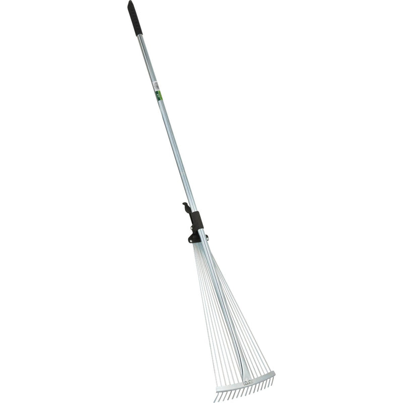 Best Garden 25 In. Steel Leaf Rake with 48 In. Steel Handle (15-Tine)