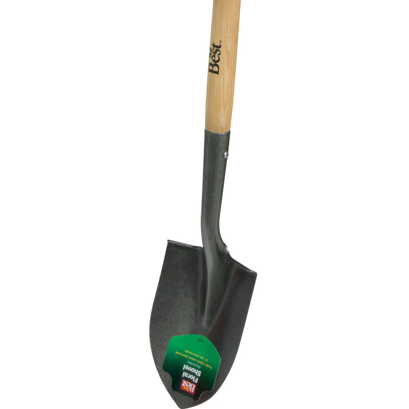 Do it Best 44 In. Wood Handle Round Point Floral Shovel