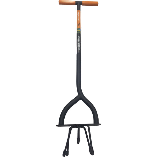 Fiskars 6-Tine 40 In. Steel Handle Garden Tiller