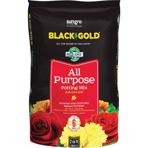 Black Gold 2 Cu. Ft. 47-1/2 Lb. All Purpose Potting Soil Mix