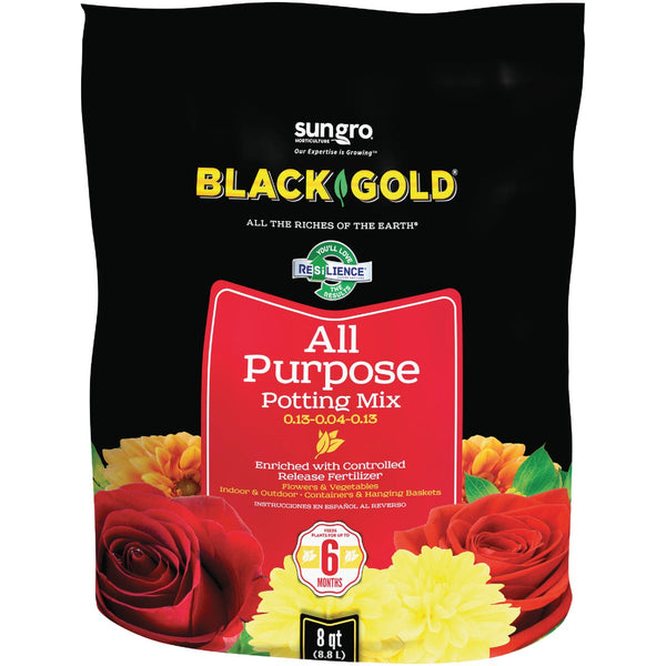Black Gold 8 Qt. 6 Lb. All Purpose Potting Soil Mix