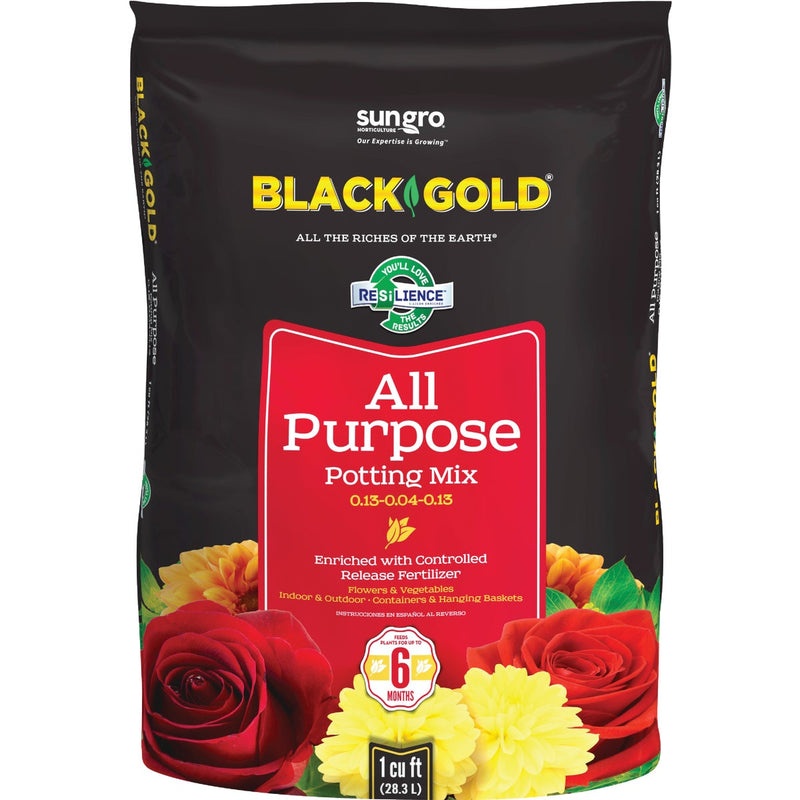 Black Gold 1 Cu. Ft. 27 Lb. All Purpose Potting Soil Mix