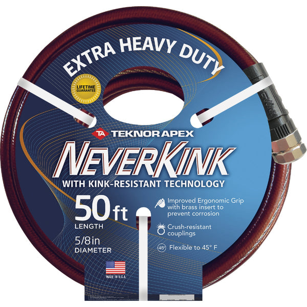 Teknor Apex Neverkink 5/8 In. Dia. x 50 Ft. L. Extra Heavy-Duty Garden Hose