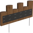 Greenes Fence 5 In. to 7 In. H. x 18 In. L. Cedar Flexible Half-Log Lawn Edging