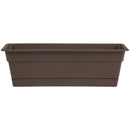 Bloem Dura Cotta 30 In. Plastic Chocolate Flower Box