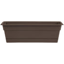 Bloem Dura Cotta 24 In. Plastic Chocolate Flower Box