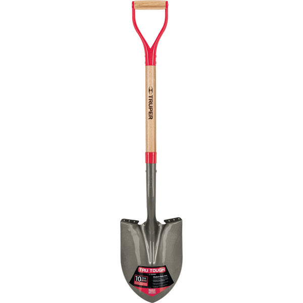 Truper Tru Tough 30 In. Wood D-Handle Round Point Shovel