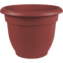 Bloem Ariana 10 In. Plastic Self Watering Burnt Red Planter