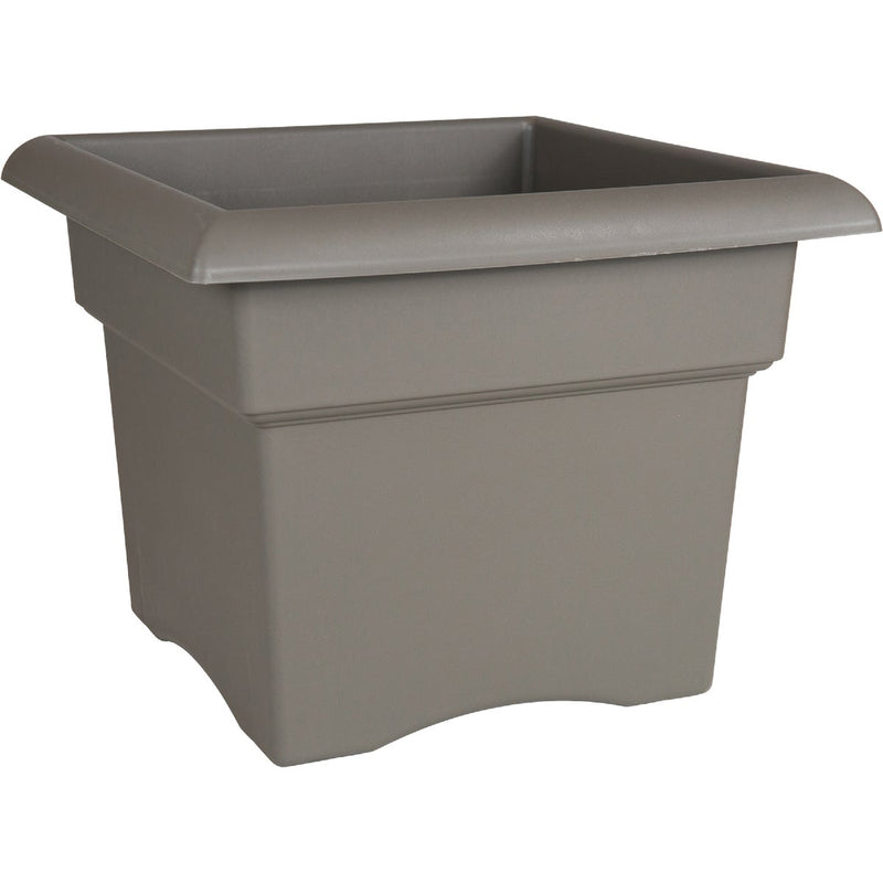 Bloem Veranda 14 In. Resin Charcoal Planter