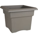 Bloem Veranda 14 In. Resin Charcoal Planter