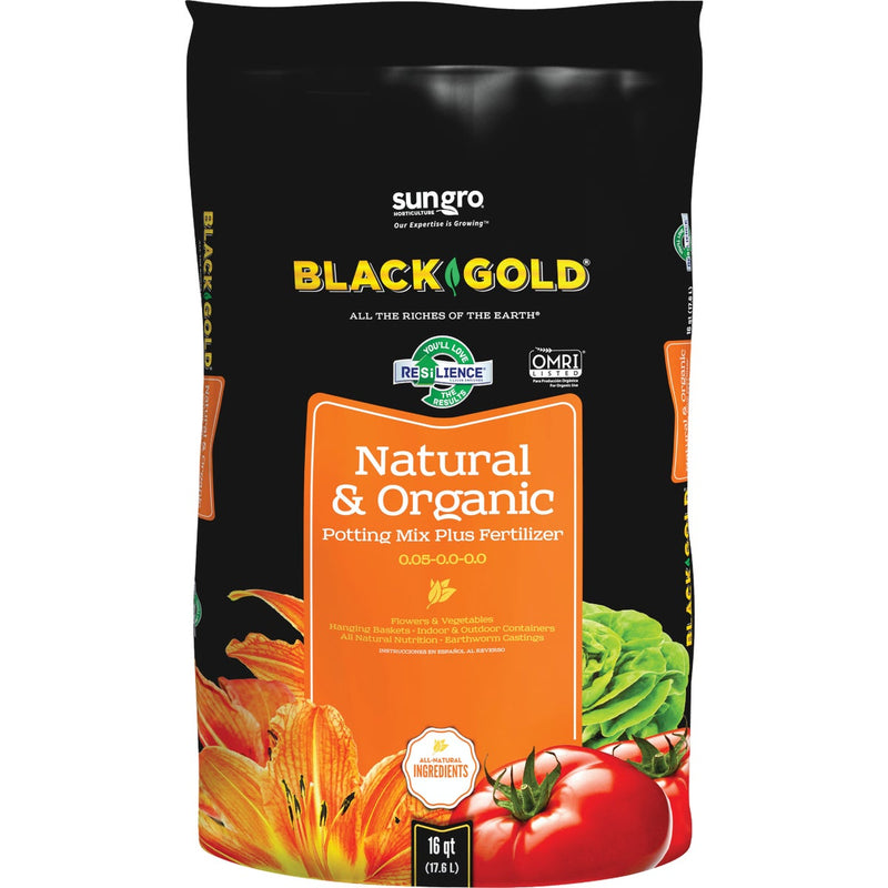 Black Gold 16 Qt. 13-1/3 Lb. All Purpose Natural & Organic Potting Soil Mix
