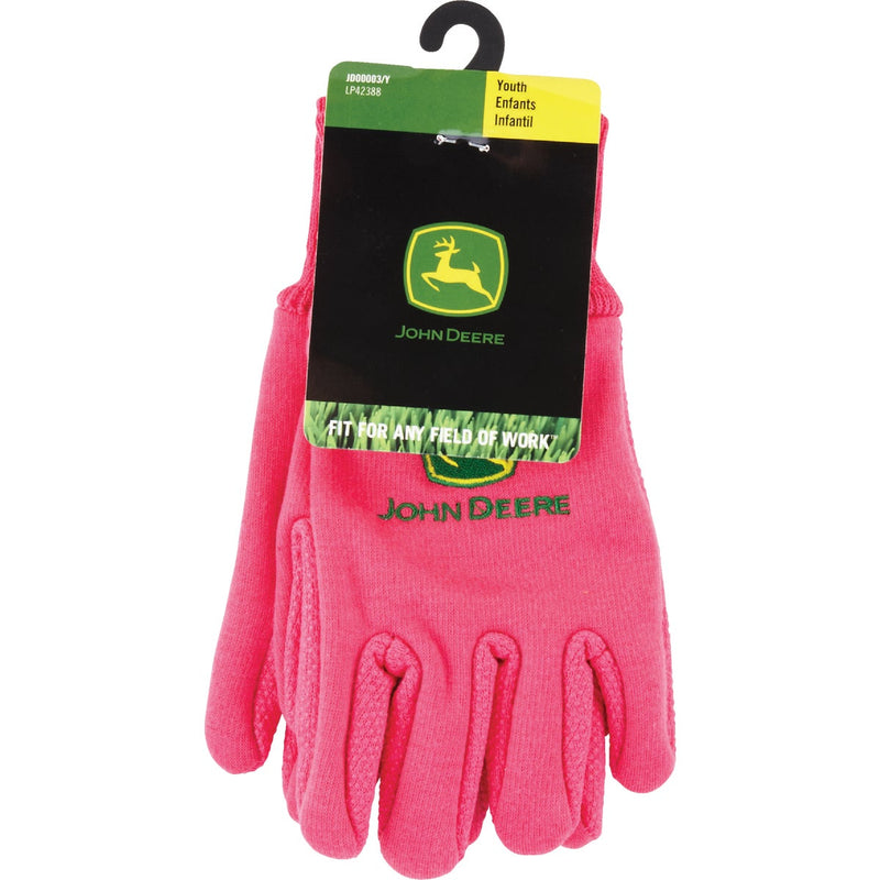 John Deere Youth Jersey Glove, Pink