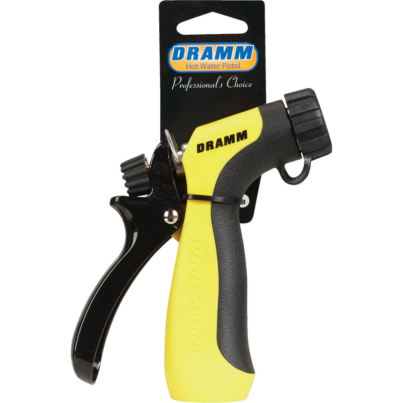 Dramm Heavy-Duty Metal Hot Water Pistol Nozzle, Yellow