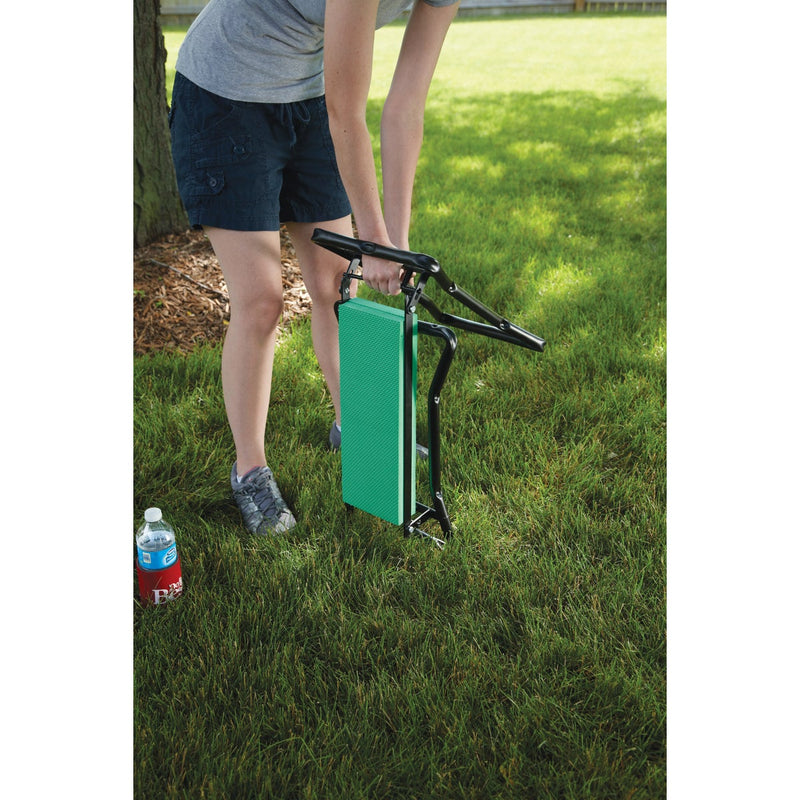 Best Garden Green Foam Pad w/Black Steel Frame Garden Kneeler Bench