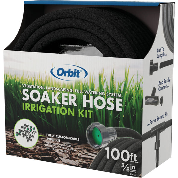 Orbit 3/8 In. x 100 Ft. Garden Soaker Hose Irrigation Kit