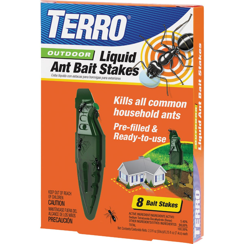 Terro 4 Oz. Outdoor Liquid Ant Bait Stake (8-Pack)