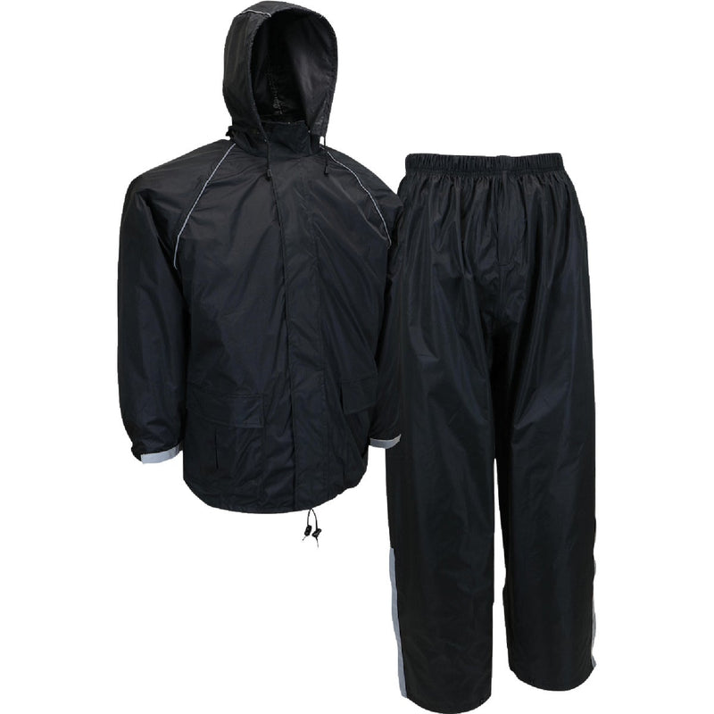 West Chester Protective Gear 2XL 3-Piece Black Polyester Rain Suit