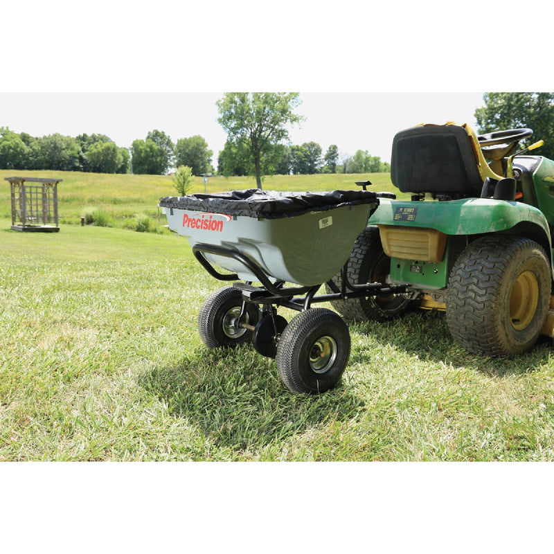 Precision 100 Lb. Tow Broadcast Spreader with Cover