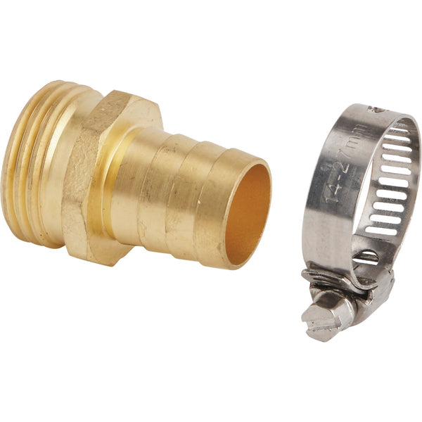 Best Garden 3/4 In. Male Brass Hose End Repair Hose Coupling