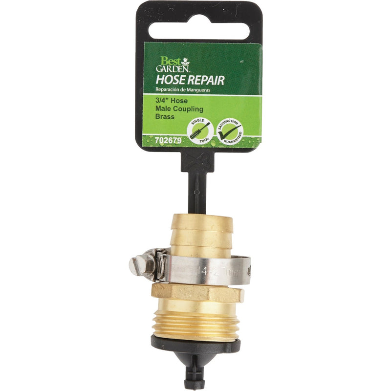 Best Garden 3/4 In. Male Brass Hose End Repair Hose Coupling