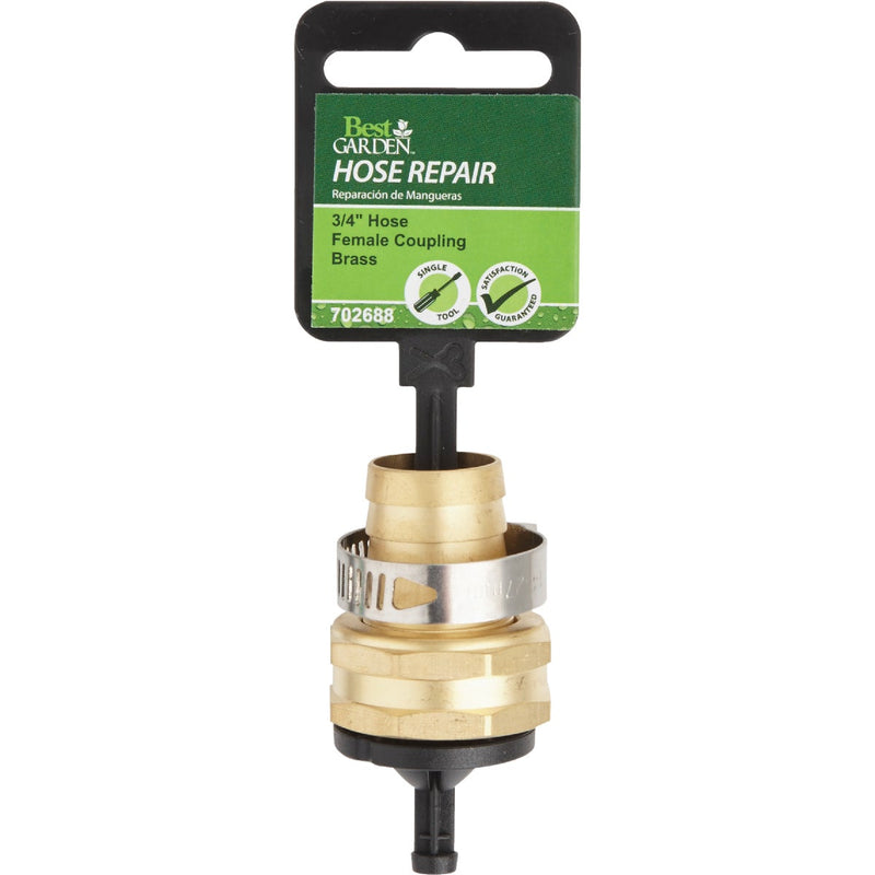 Best Garden 3/4 In. Female Brass Hose End Repair Hose Coupling