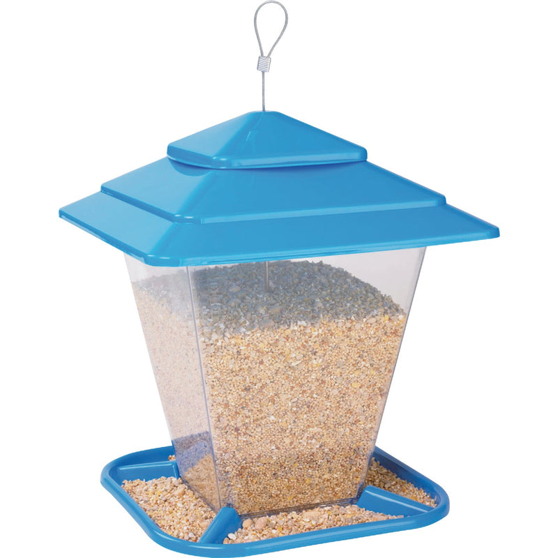 More Birds Plastic 6.6 Lb. Capacity Square Seed Hopper Bird Feeder