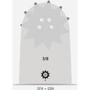 Oregon AdvanceCut 20 In. 72 Drive Links Bar & D72 Chain Replacement Combo