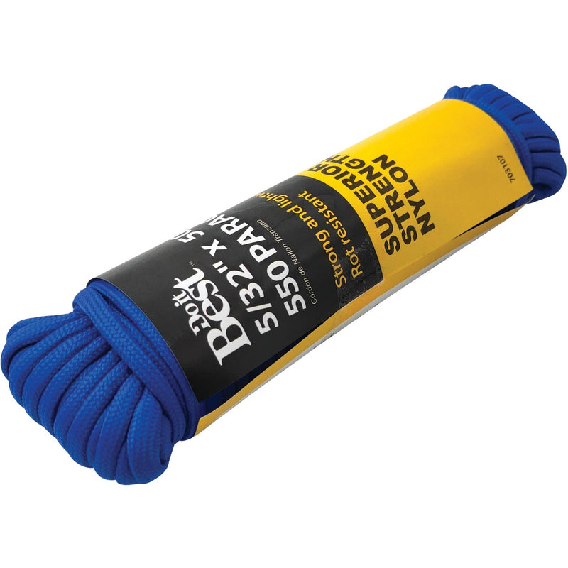 Do it Best 550 5/32 In. x 50 Ft. Blue Nylon Paracord