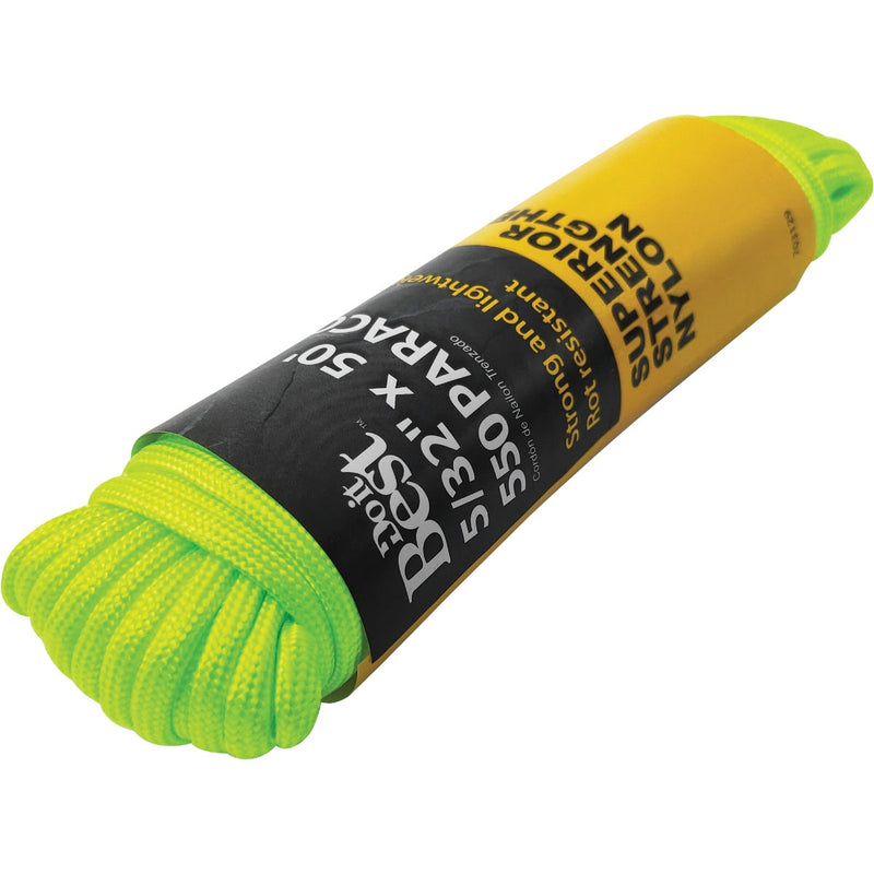 Do it Best 550 5/32 In. x 50 Ft. Green Nylon Paracord